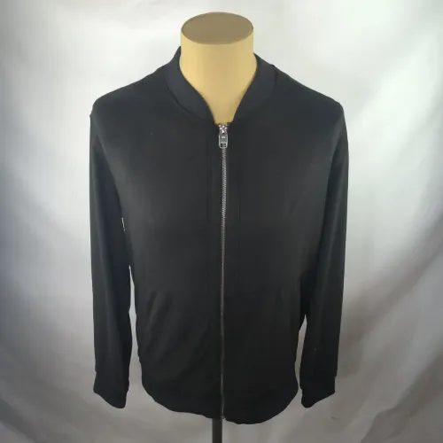 Jaqueta masculina zara Bomber aveludada tamanho G preta.