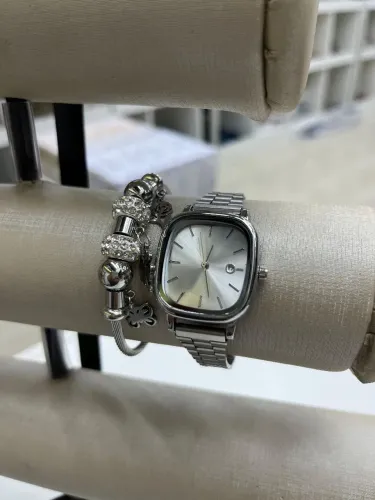 Relógio Feminino inox moda Blogueirinha 2026