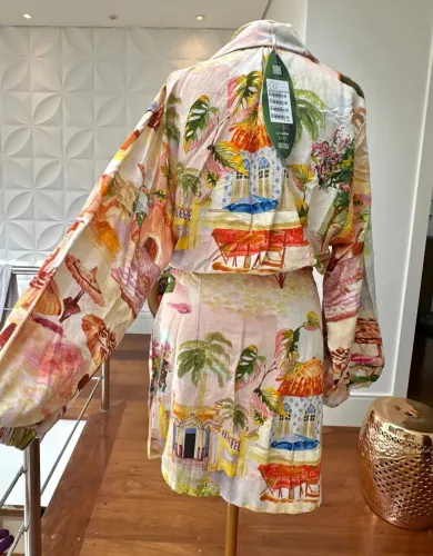 Vestido Farm Aracati transpassado