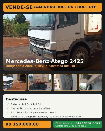 Vende-se Caminhão Roll On/ Roll Off