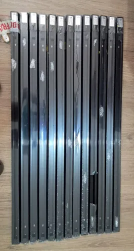 Kit com 13 perfil MTX Led light preto 1000x36x17mm 
