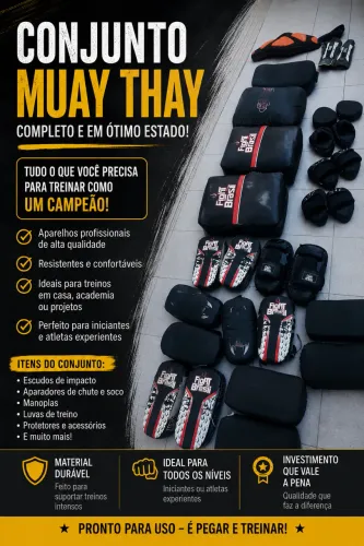 Conjunto de Equipamentos para Muay Thay (30 peças)
