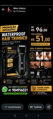 máquina cabelo e pelos