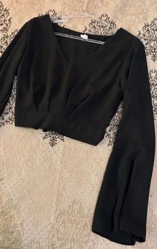 Blusa cropped - Tam. Único