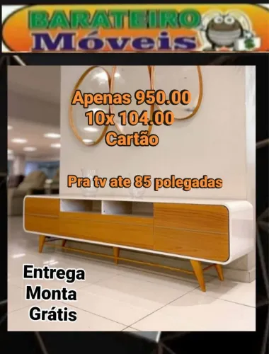 Bancada para televisão ate 85 polegadas