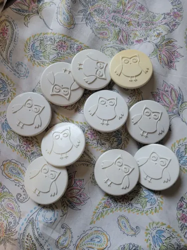 Conjunto infantil de 10 puxadores de móveis corujinha