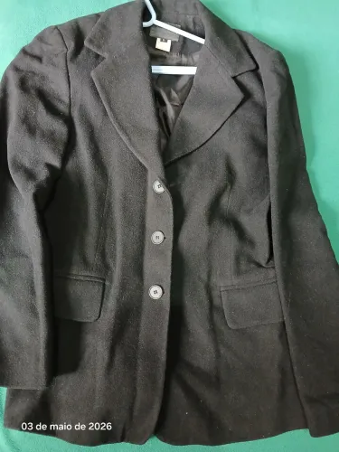 Blazer feminino em lã batida tam G
