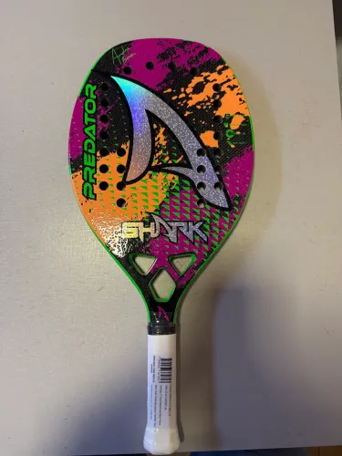 Raquete Beach Tennis Shark Predator NOVA LACRADA