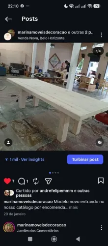 Mesa de madeira Rústica