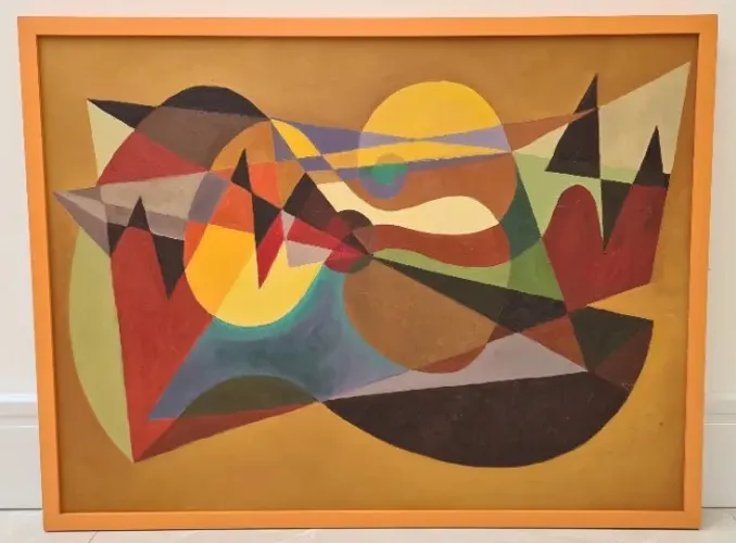 Quadro Pintura à óleo Abstrato "Violão"