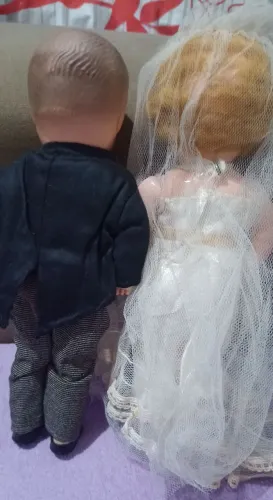 Casal de noivos artigos relíquia