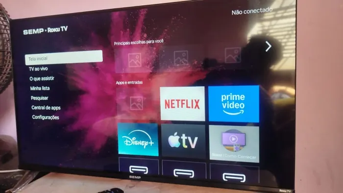 Tv smart nova com nota fiscal 