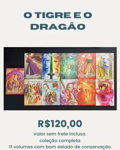 Coleção completa o tigre e o dragão mangá
