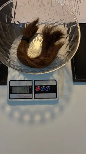 Cabelo natural 25 cm loiro escuro natural do Sul