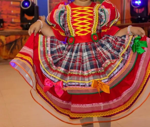 Vestido de São João, utilizado apenas uma vez