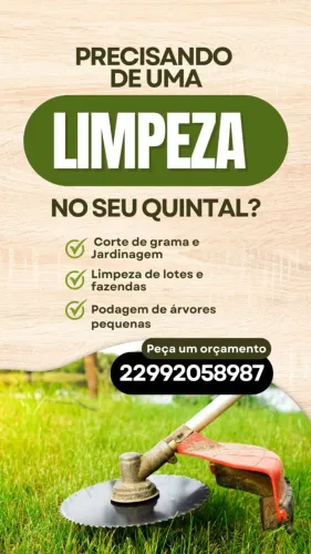 Limpeza de terrenos em geral apartir de 100 reais
