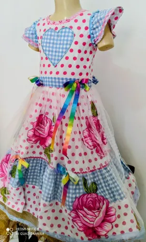 Vestido junino / São João 8-10 anos
