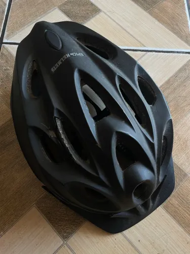 Capacete Ciclismo Bike e Skate Preto - Tamanho G (Adulto)