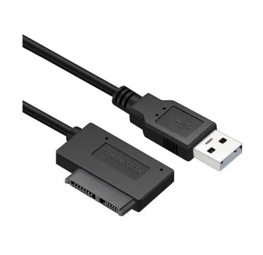 cabo usb 2.0 externo pra mini sata 13 pinos cd dvd rom notebook laptop