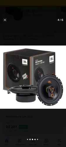 2 par de alto falantes JBL