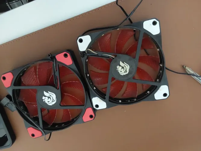 Kit fans led vermelho