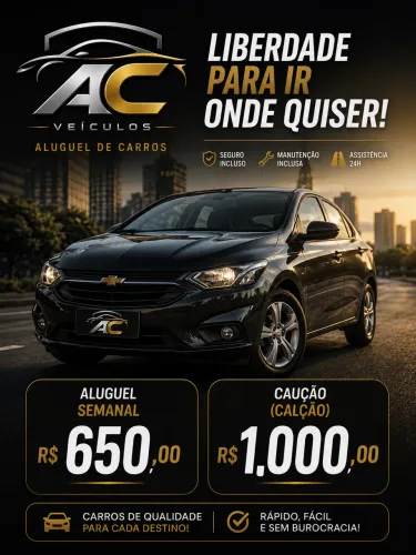 ALUGUEL PARA MOTORISTA DE APLICATIVO