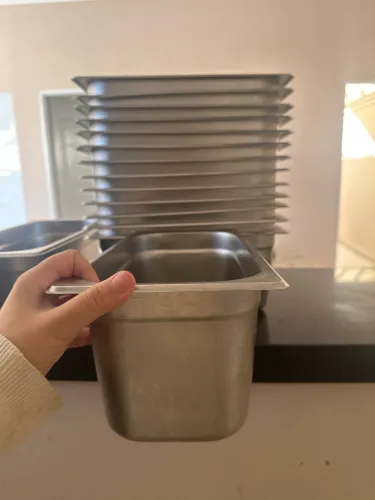 15 Cubas Inox para Sorvete, Açaí e Buffet - Lote Completo