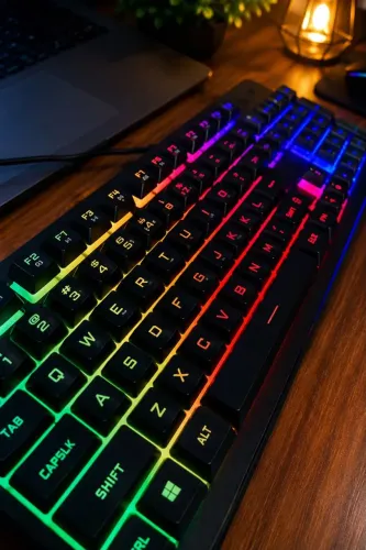 Teclado Gamer Redragon Netherbane RGB + brindes