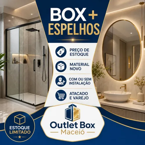 Box para Banheiro e Espelhos com Preço de Atacado | Com ou Sem Instalação