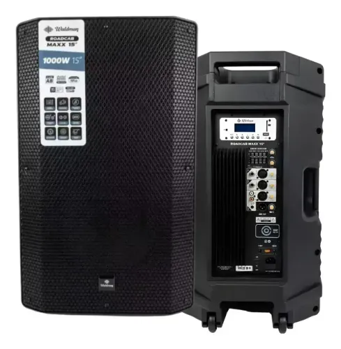 Caixa Som Ativa 15 Waldman Roadcab Rc1000x 1000w Para Evento Preto