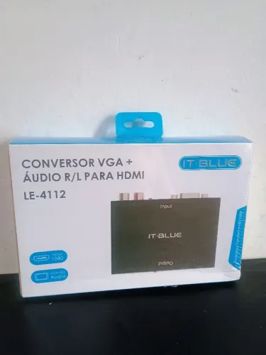 Conversor VGA+áudio R/L para HDMI / SUPER PROMOÇÃO 