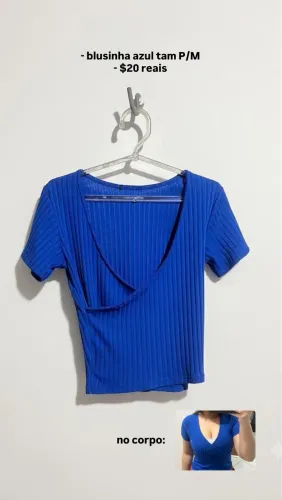 blusinha azul