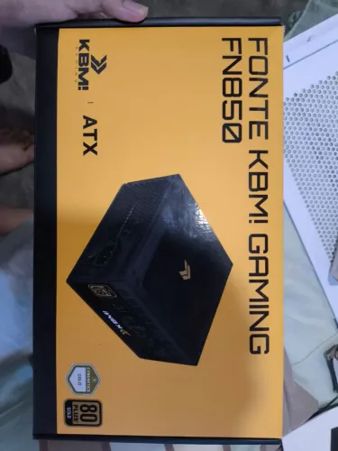 FONTE KBM FN GAMING 850W modular SEMINOVA