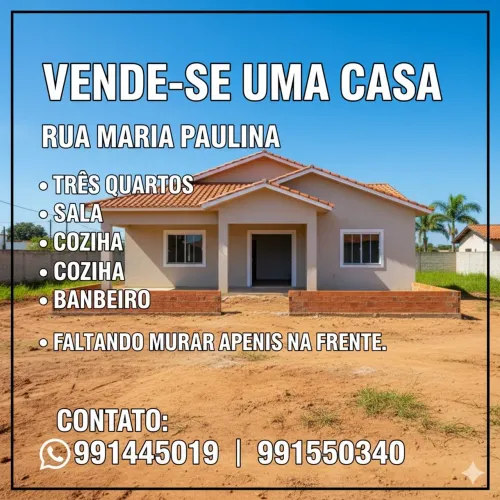 Vendo casa em CARACARAÍ sul do Estado. Localizada em rua asfaltada e bem iluminada.