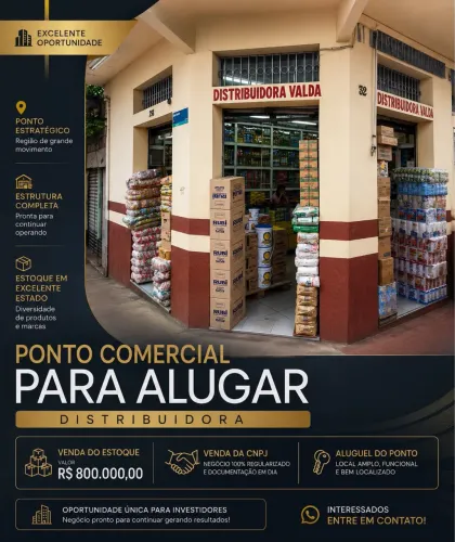 Ponto comercial para alugar