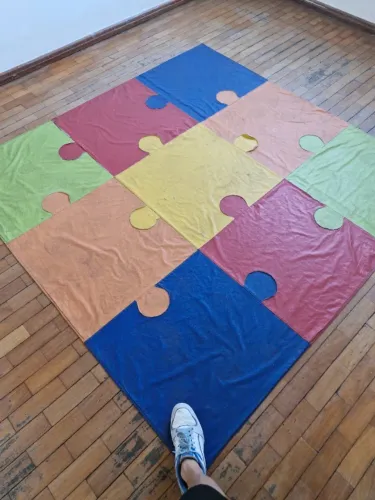 Tapete Infantil Colorido Quebra Cabeça