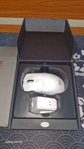 Mouse delux M900 pro branco 8k