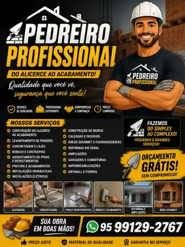 Pedreiro profissional