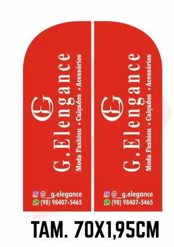 Wind banner/cavalete/policarbonato