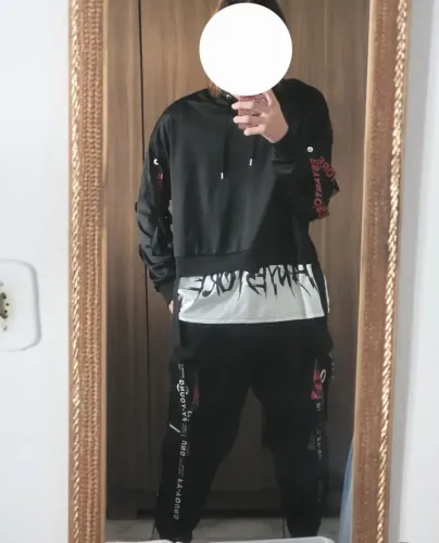 Roupa punk camisa e calça