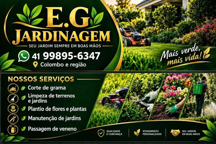 Precisou de dar aquela roçada e fazer aquela limpeza 