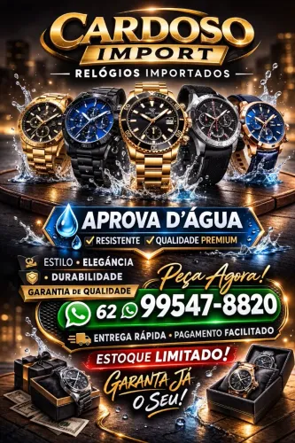 Relógios Importados Aprova d'água