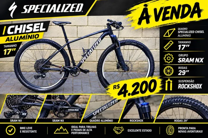 Bike Specialized chisel tamanho 17