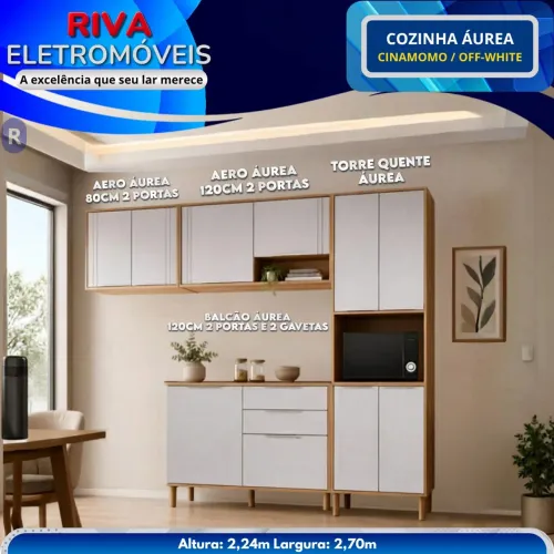 Cozinha Áurea Completa | sem entrada | 10x no crediário próprio da loja