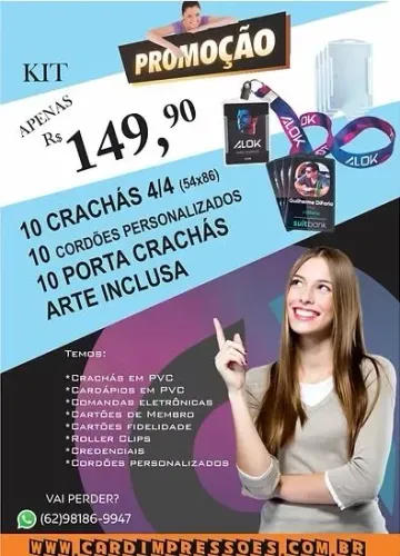 Crachás em PVC 