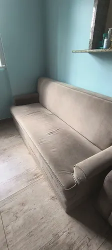Sofa 2.00m com duas poltronas 0.90cm veludos