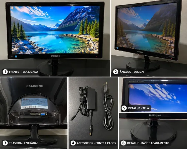Monitor Samsung 23 Full HD SyncMaster SA550 - HDMI e VGA