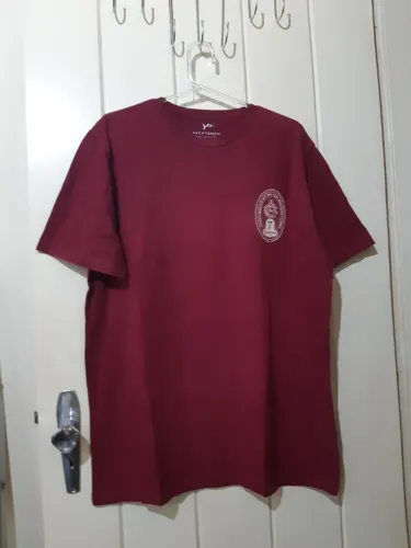 camiseta algodão vinho c/ estampa yachtsman tam M