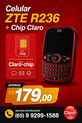 Celular Novo +Chip Claro Rs 179,00