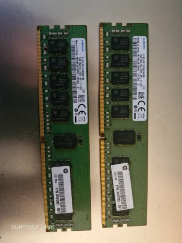Memoria ram 32gb 2x16 RDIMM ECC para servidores e workstations